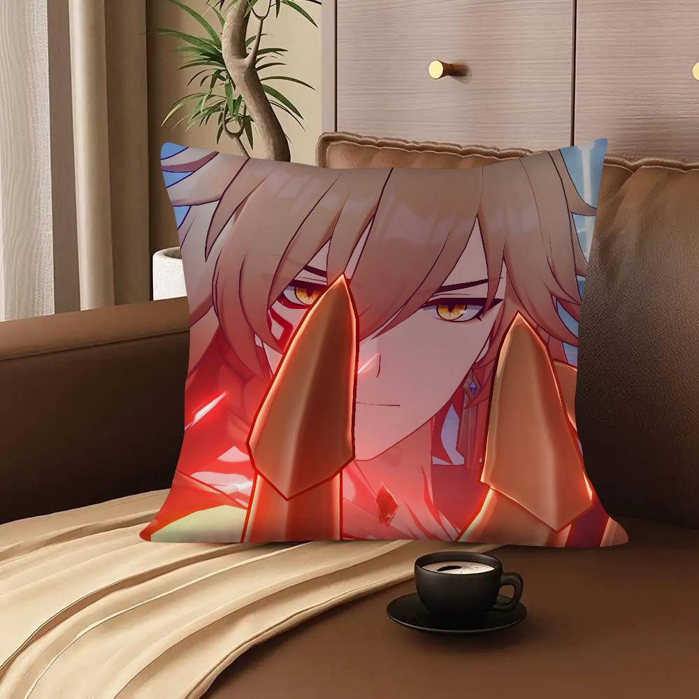 1pc Game Honkai Star Rail Anime Mydei Pillow Case Fashion Square Pillowcase Bedroom Sofa Room Ins Decoration Leisure