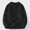 Women's Red Cable Knit Sweater - Cozy Autumn/Winter Japanese Retro Loose Fit