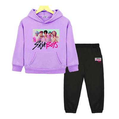 Saja Jungen 2-teilig Pullover+Hose Fleecejacke Sweatshirt kpop Dämonenjäger Herbst Kapuzenpullover Kinder Boutique Kleidung Junge Mädchen Kapuzen-Sets