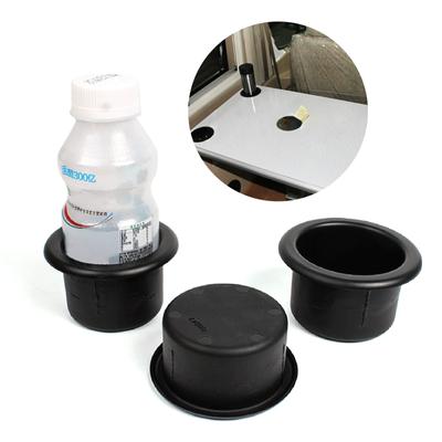 2pcs Cup Holder Insert Plastic Table Cup Holder Couch Cup Holder Insert Black Car Drinks Holder Insert for Sofa Couch