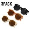 2/3PACK Korean Retro Full Frame Round Sunglasses Sunglasses Ladies Retro Round Frame Sunglasses Protection Outdoor Travel Shades