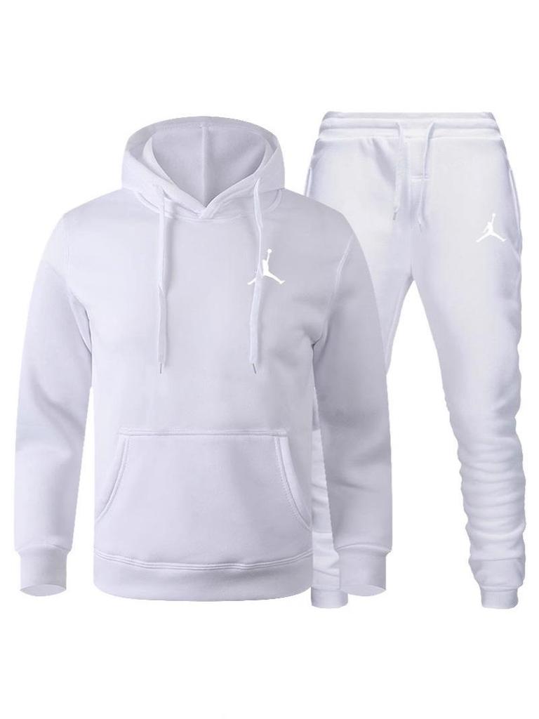 Heißverkaufendes Herren-Kapuzenjacke & Kurzarm-Set - Trendiger Lässiger Sportlicher Europäischer Amerikanischer Stil