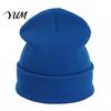 Outdoor Sports Winter Hat Unisex Solid Color Knit Beanies, Classic Slouchy Skull Cap for Winter, Knitted Casual Warm Headwear Men Women, Soft Thermal