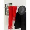 Thickened warm scarf women's winter versatile wool scarf soft waxy lengthened new shawl sense of quality