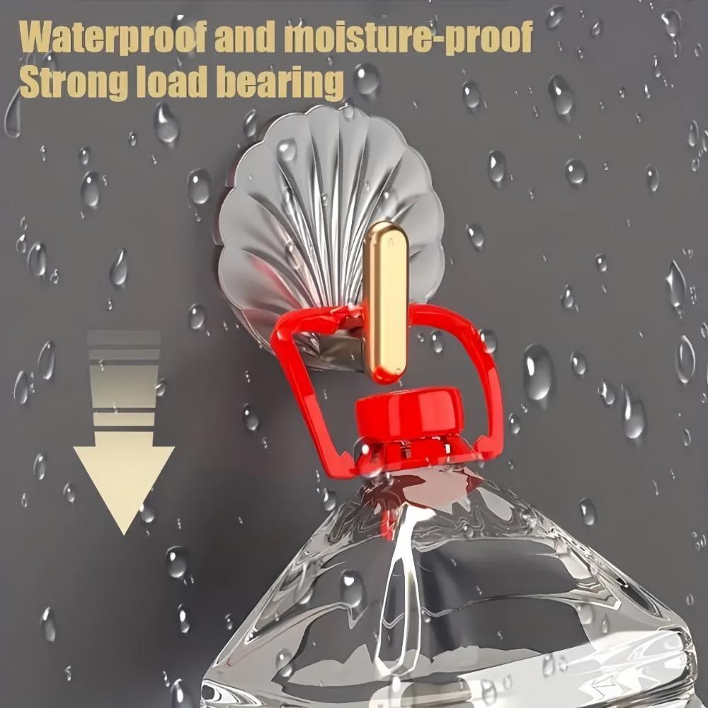 4 Stück Vergoldete Haken Ohne Bohren Luxus Wasserdicht Hohe Belastbarkeit Multifunktional für Küche Badezimmer Tür Aufbewahrung Heimorganisation