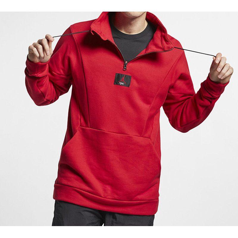Jordan Sweatshirts Men's Red Turtleneck Moderate Regular AV2293-687