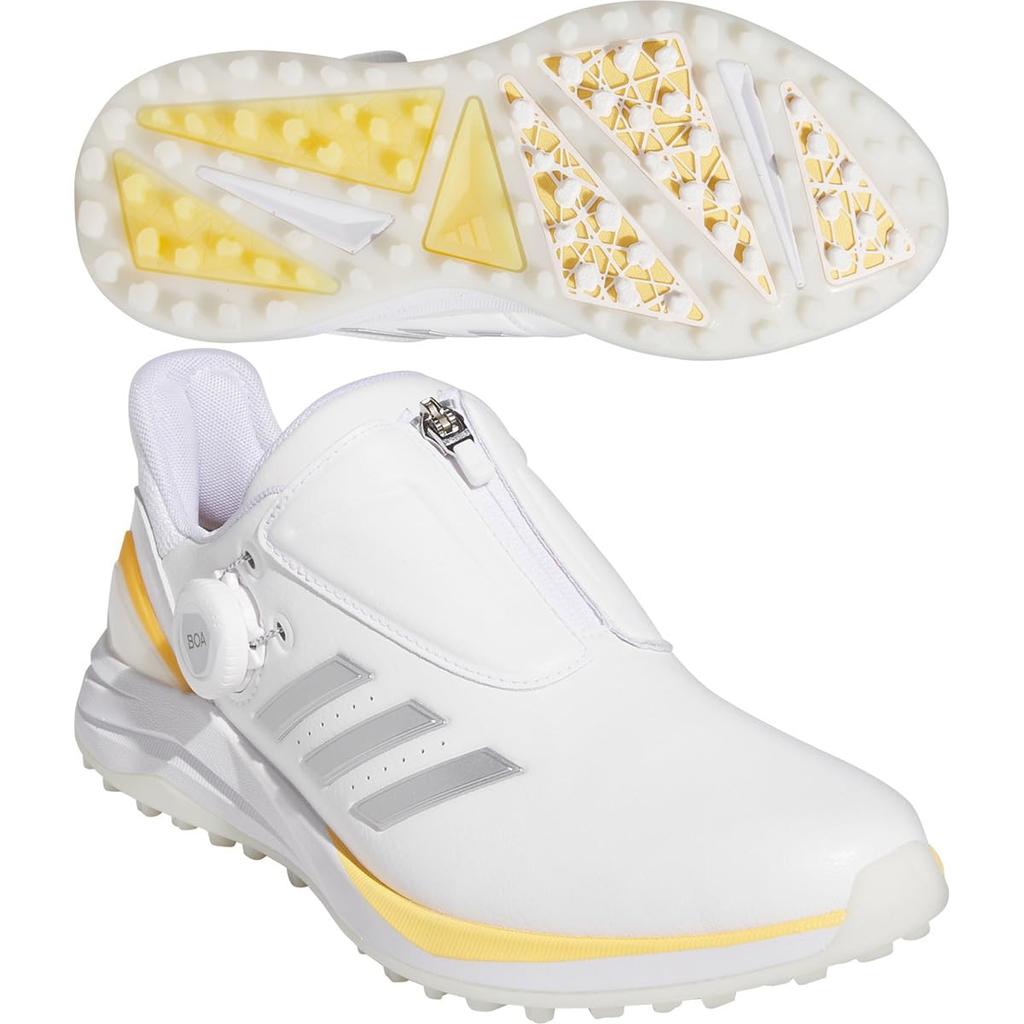 Golfschuhe Solar Motion Boa 24 Schuhwerk Spark cm 2E [Adidas Golf] Damen Weiß/Silber Metallic/Semi 23.0