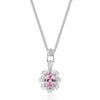 Wish hot sale colored treasure sunflower pendant flash high carbon diamond necklace exaggerated heavy industry stud earrings ring set