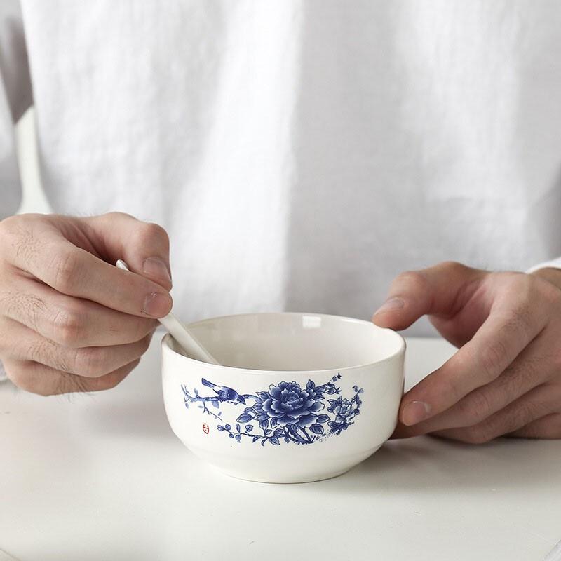 Blaues und Weißes Porzellan Geschirr Geschenkset