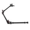 755mm Universal Arm Stand 3 Sections Adjustable Photography Extension Support for Camera Light Microphone Phone Clip
