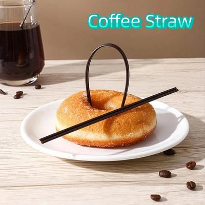 100/200/500 PCS Plastic Coffee Straw Food Grade Three Holes Design Party Drink Straws Thickened Heat-resistant