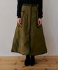 Odier Pocket Long Padded Skirt - Khaki