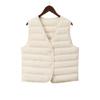2025 Goose Down Vest: New Model, National Standard, 90% White Goose Down, Sleeveless Jacket with Down Inner Layer.