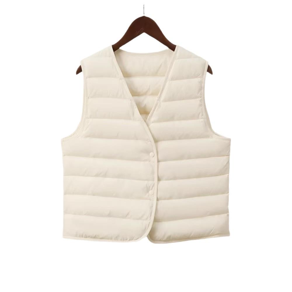 2025 Goose Down Vest: New Model, National Standard, 90% White Goose Down, Sleeveless Jacket with Down Inner Layer.