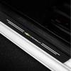 4pcs/set Carbon Fiber Leather Car Door Sill Scuff Plate Decor Carbon Fiber Stickers For Chevrolet Trax Malibu SS Equinox Impala