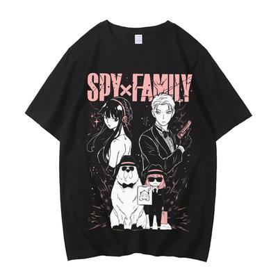 Spy X Family Cotton Tshirt Men Digital Y2k Anime Gothic Trendy University Shirt Graphic Pastel Trendy Comfortable Gothic 4
