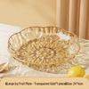 PET Glacier Pattern Transparent Serving Plate