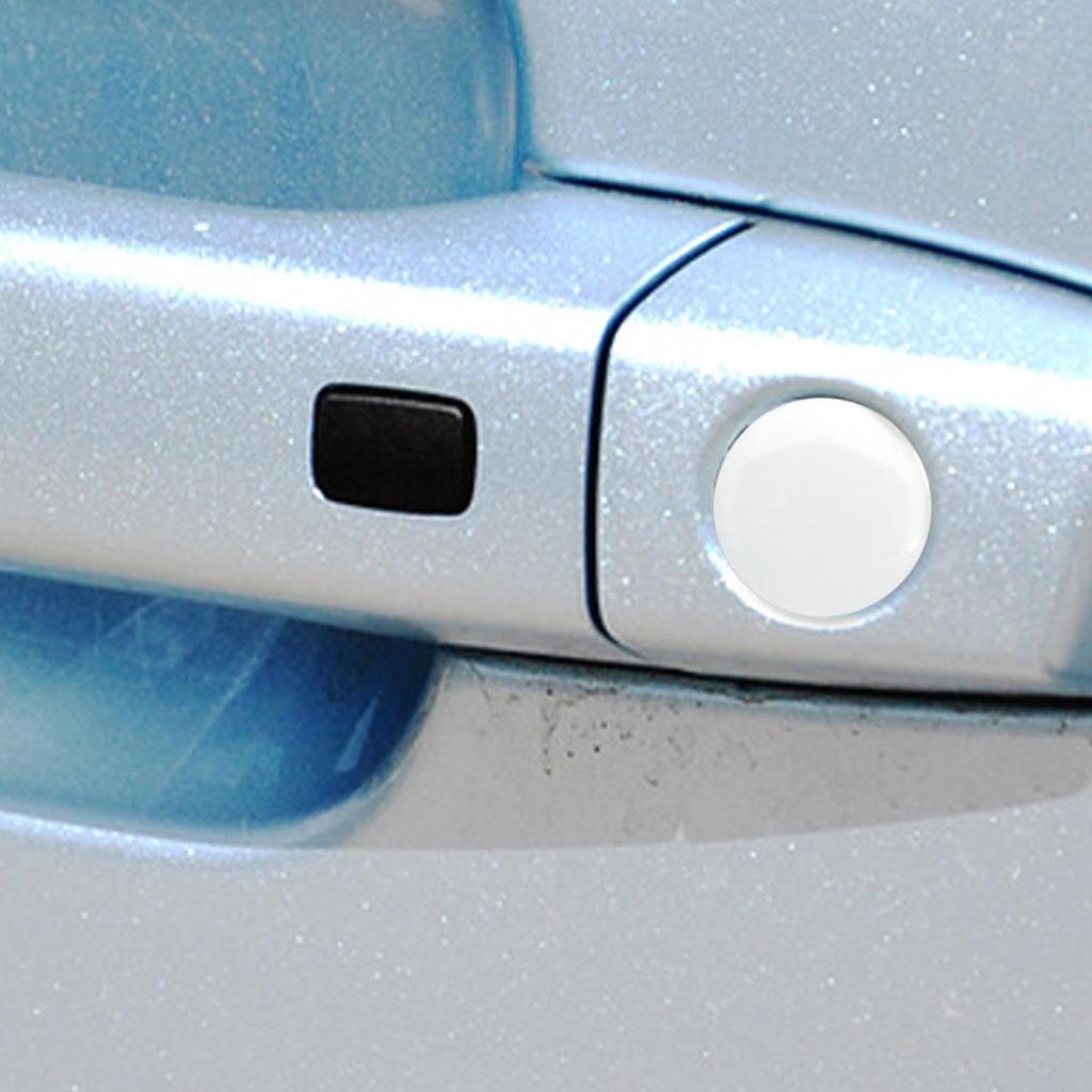 4 Pcs Car Lock Protective Sticker Door Lock Cover 2cm Keyhole Cover Car Door