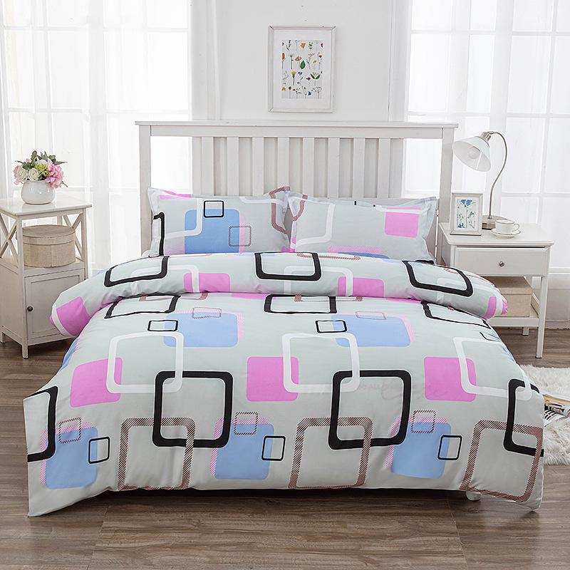 Nordic Style G5Zins Soft Flannel Four-Piece Fitted Sheet Set with Volume Discounts 150*210cm Duvet Cover [3-piece]