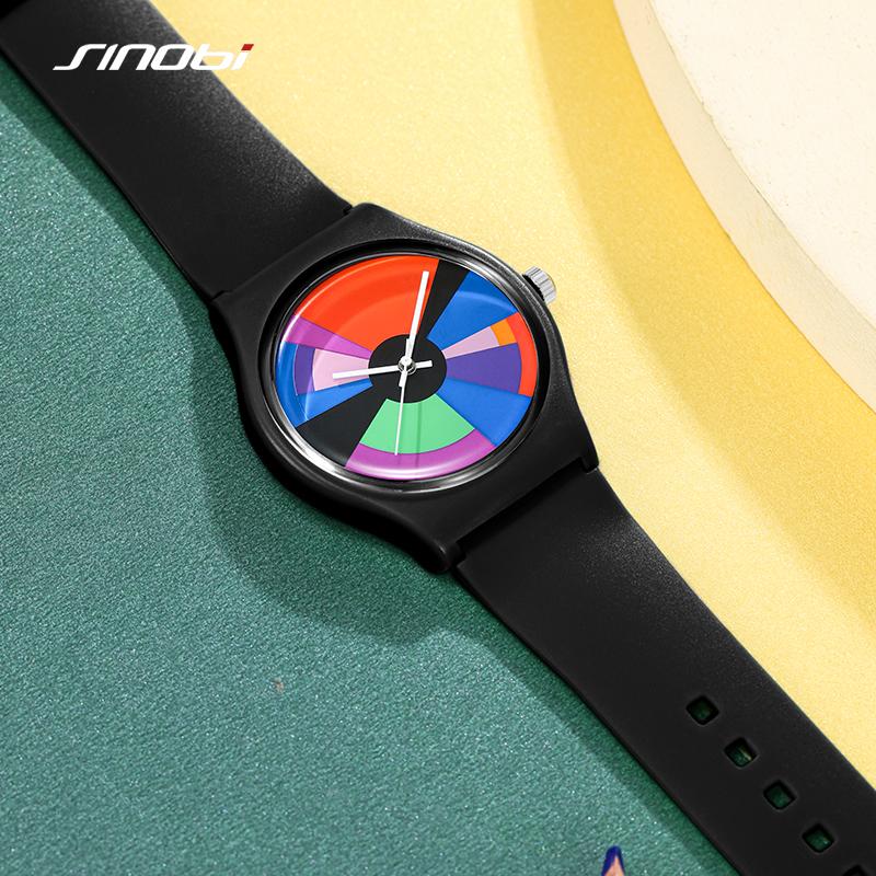 SINOBI Original Design Herrenuhren Beste Geschenke Uhr Bunte Lebensstil Mans Sport Quarz Armbanduhren Top Mode Männliche Uhr
