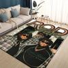 HOT Rod Wave 3D Print Rapper Star Rug Carpet for Living Room Bedroom Home Decor,kids Play Non-slip for Sofa Doormat
