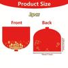 2/5Pcs Gold Foil Designed Red Envelope Bags Christmas Blessing Lucky Money Bags Christmas Party Supplies Happy New Year Gifts