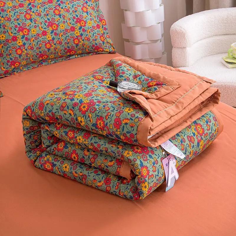 Skinfriendly Cool Summer Quilt 1 Pc Quilts Comfortable Breathable Air Condition Comforter Lightweight Summer Quilt No Pillowcase Or Bedsheet