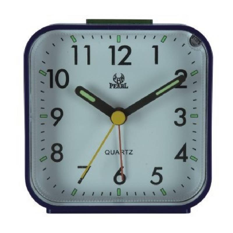 Stylish Silent Alarm Clock Home Bedside Table Clock Children's Study Room Clock Pearl