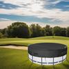 Round Pool Cover for 8/10/12ft Pools 210D Oxford Cloth Shields Against Debris Easy Attachment with Ropes for Stability