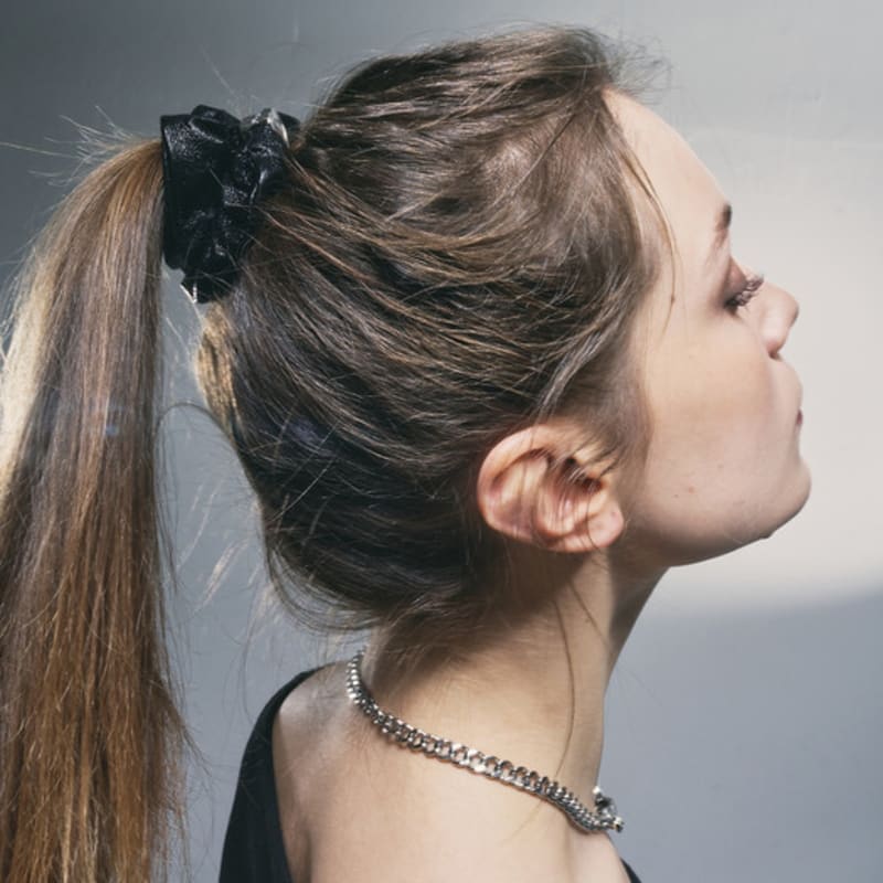 SENTIMENTS NO.361 [black] SCRUNCHY HAIR SHINE BLACK HEART