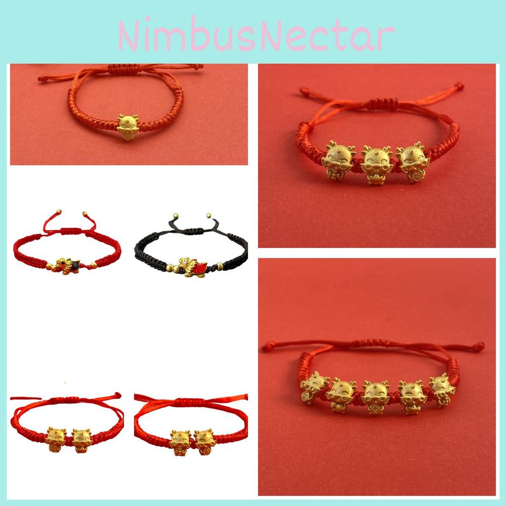 2024 New Dragon Year Lucky Dragon Red Rope Bracelet For Couples Bring Good Luck With This Stylish Alloy Bracelet