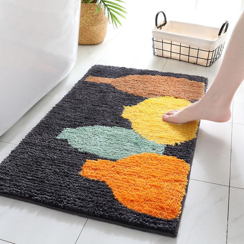 Temu Anti-Slip Bathroom Floor Mat: Water-Absorbing Toilet Door Mat & Washroom Carpet