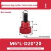 M6 Aluminum Alloy Knurled Handle Screw Bolt with High-Strength Flat Head