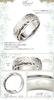 Aloha Lokahi Hawaiian Jewelry Ring, Surgical Stainless Steel, Double Cutout, Straight Edge, Scroll, Plumeria, Stainless Steel Silver, Size 25