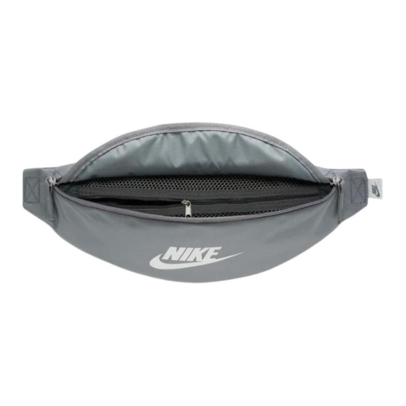 Nike Heritage Polyester Fanny Pack Regular Unisex Gray Casual DB0490-084