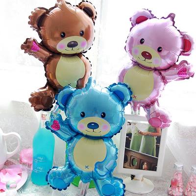 Cartoon Cute Bear Αλουμινόχαρτο Μπαλόνια Baby Shower Party Διακόσμηση γιορτινό πάρτι γενεθλίων μπαλόνια Παιδικά παιχνίδια