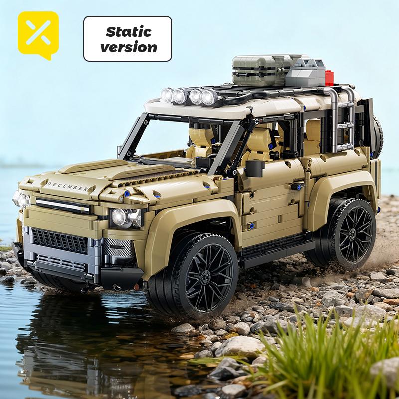 1:8 Multi-Model Building Blocks Car Off-Road/Racing/Truck Educational Bricks Parent-Child Interactive Toy Kid Adult Assemble Set