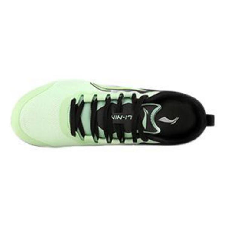 Li Ning Cushioning, Wear Resistant Low top Running Shoes Unisex Green Black LJJQ211-4