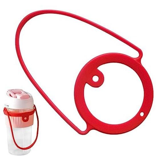 Water bottle carrier grip handheld soft holder strap - 12.2-inch handle durable colorful straw cup rope silicone coffee Keloglu