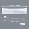 Disposable toothbrushes X24 with clear handle (includes 3g toothpaste tube), Y-mat bag, 100 pieces