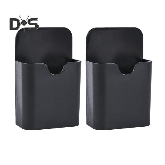 1 пара держателей для магнитных маркеров на холодильник, коробка для хранения, гладкие края, без заусенцев, широко используется, легко устанавливается, органайзер для хранения ручек и карандашей чёрный