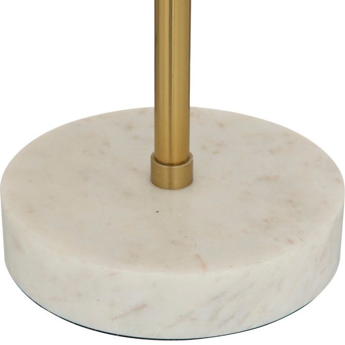 Lampe champignon "Lilio" hauteur 46 cm métal or Atmosphera