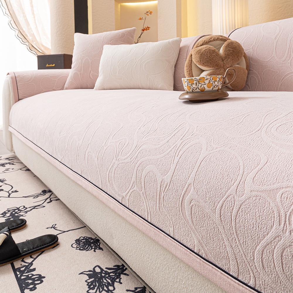 1Pcs Jacquard Chenille Sofa Cushion All Seasons Modern Minimalist Non-Slip Durable Dustproof Seat Cover Home Decoration