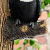 Estatueta de Tucano Decoração Abraçador de Árvore Enfeites Pendurados de Resina Estátua de Jardim Animal de Simulação Criativa Decoração de Parede de Quintal