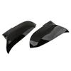 BMW X3-X6 Rearview Mirror Cover, Carbon Fiber Pattern, Gloss Black.