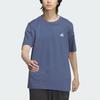 Adidas Mh Small Logo T Sport Solid Color Round Neck Short Sleeve T-Shirt Unisex Tops Legendary-Ink-Blue JI9065