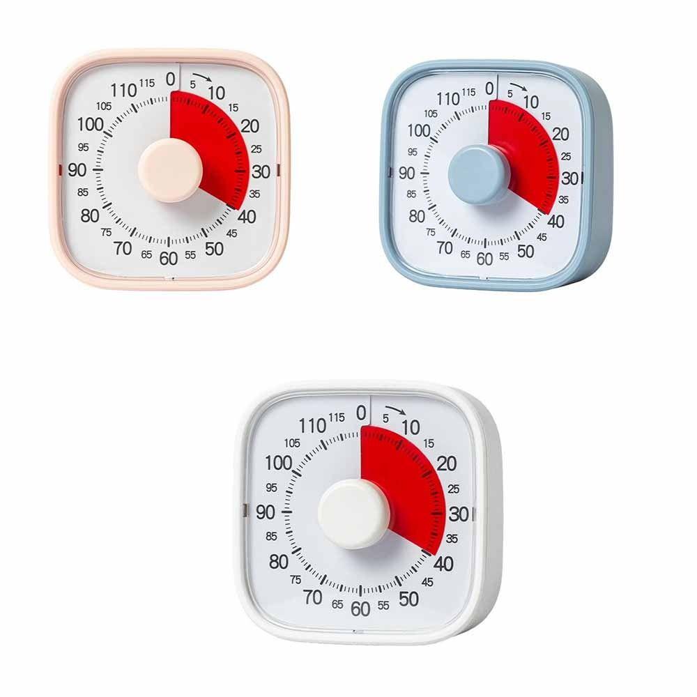 120 Minutes Countdown Alarm Clock Silent Operation Kitchen Timer  For Primary School Students
