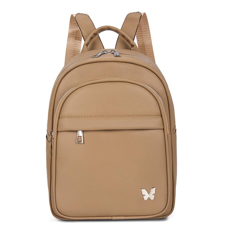 Sac à dos avancé pour femme, Nouveau sac à dos tendance et simple en cuir souple pour femme, Sac à dos de voyage décontracté et polyvalent