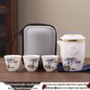 Panda-Themed Jade Tea Set 2024: Cultural Sichuan Travel Set - Perfect for Home, Outdoor Use & Gifts