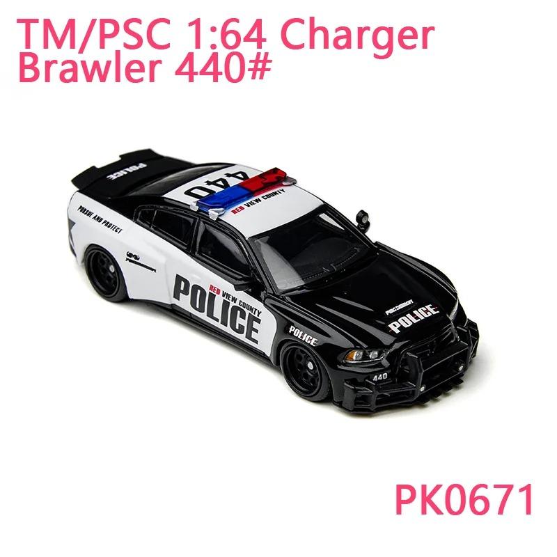 ABBM1 TM/PSC 1:64 Scale Charger Brawler 440# Alloy Car Model Holiday Collection & Gift & Souvenir Display Toy
